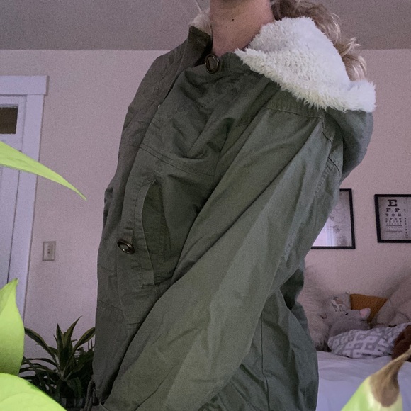 Mossimo Green Cargo Pullover Jacket - Picture 4 of 8